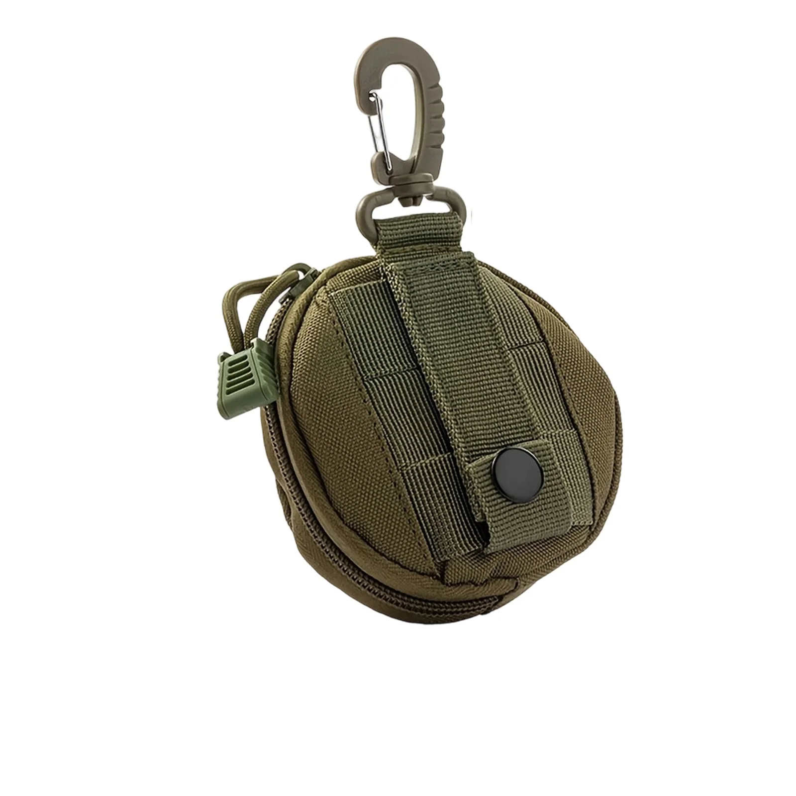 Portable Circular Keybag Multi Functional Solid Color Waist Bag Tactical Circular Coin Purse Outdoor Small Hanging Bag