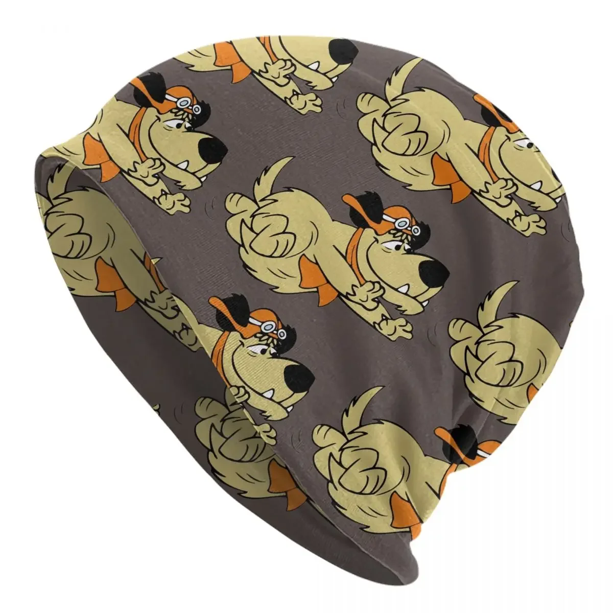 Casual Muttley Cartoon Laughing Laugh Dog Unisex Pullover cap Beanies hat for men and women outdoor hat