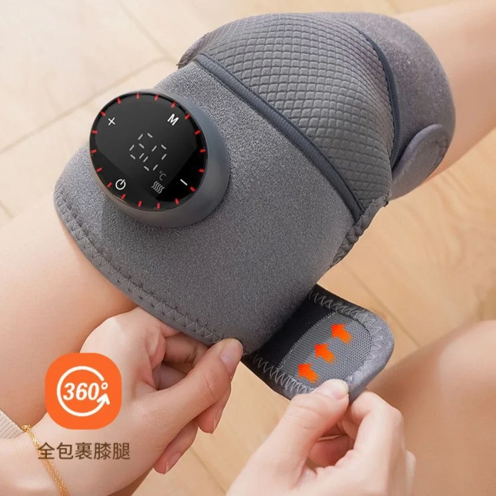 

Household Knee Joint Hot Compress Moxibustion Vibration Massager Portable Knee Brace Shoulder Heating Keeps Warm Massager Unisex