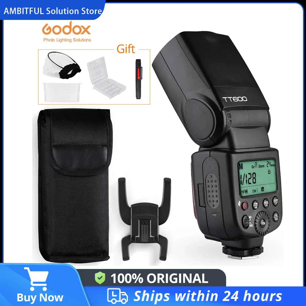 Godox TT600 2.4G Wireless GN60 Master/Slave Camera Flash Speedlite for Canon Sony Nikon Pentax Olympus Fuji Lumix