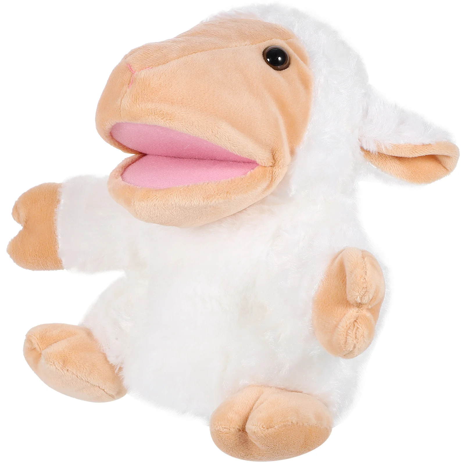 

Lamb Hand Puppet Children's Interactive Storytelling Animal Plush Figure Hands Educational Sheep Stuffed