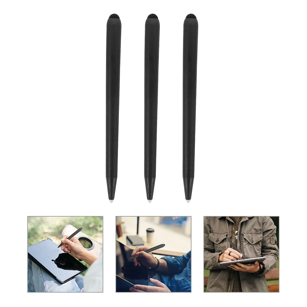 3 Pcs Electronic Whiteboard for Touchscreen Double Head Tablet Stylus Abs