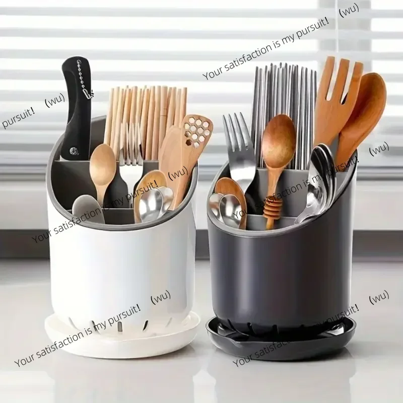 1 Pcs Plastic Cutlery Storage Holder – Draining Container & Drying Rack for Tableware, Knives, Spoons, Forks, Kitchen Tools