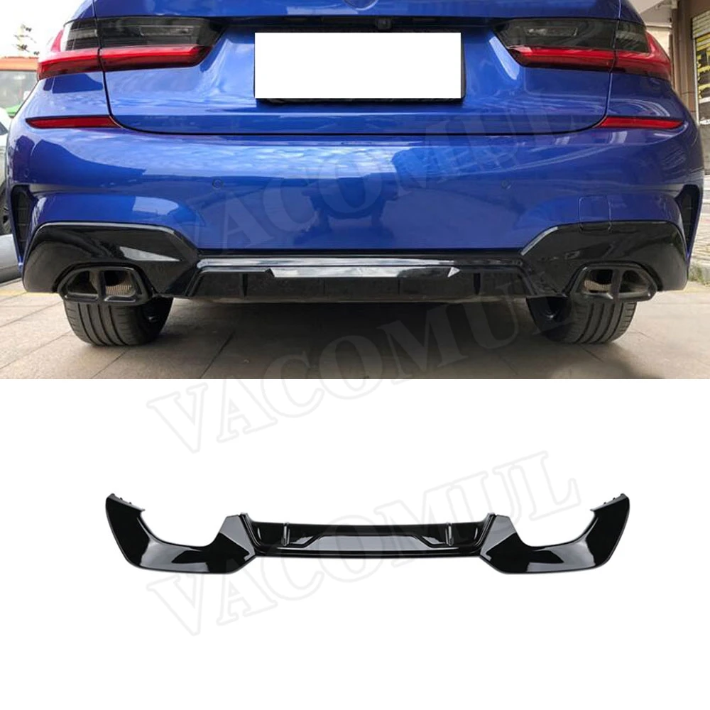 

VACOMUL PP Rear Lip Diffuser Spoiler For BMW 3 Series G20 G28 M Sport 2019 2020 Square Exhaust Tip Bumper Lip Guard