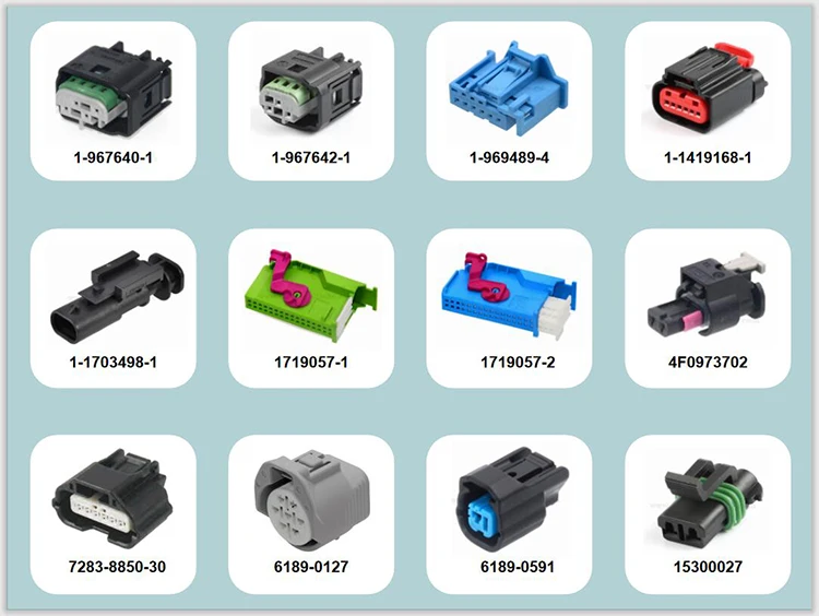 Автомобильный жгут проводов под заказ автомобильный жгут проводов 2 pin 1JO973722A 1-1703543-2 Штекерный и гнездовой разъем