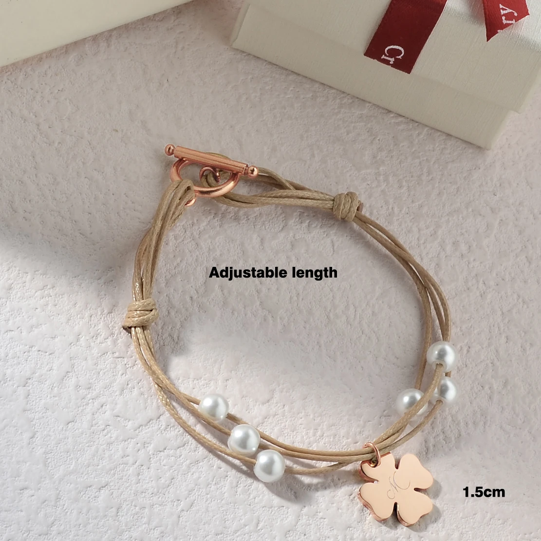 سوار شخصي عصري وبسيط بأربع أوراق البرسيم، وإكسسوارات الأزياء النسائية والمجوهرات #3