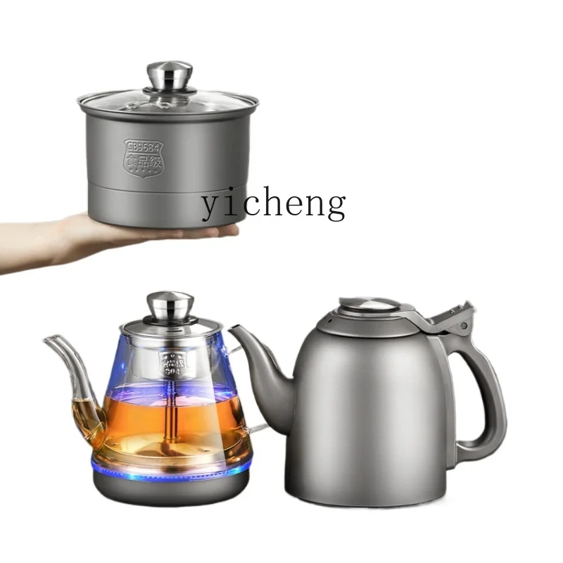 Tqh Automatic Water Feeding Electric Kettle  Pumping Electric Tea Stove Integrated Tea Table Embedded Tea Cooker