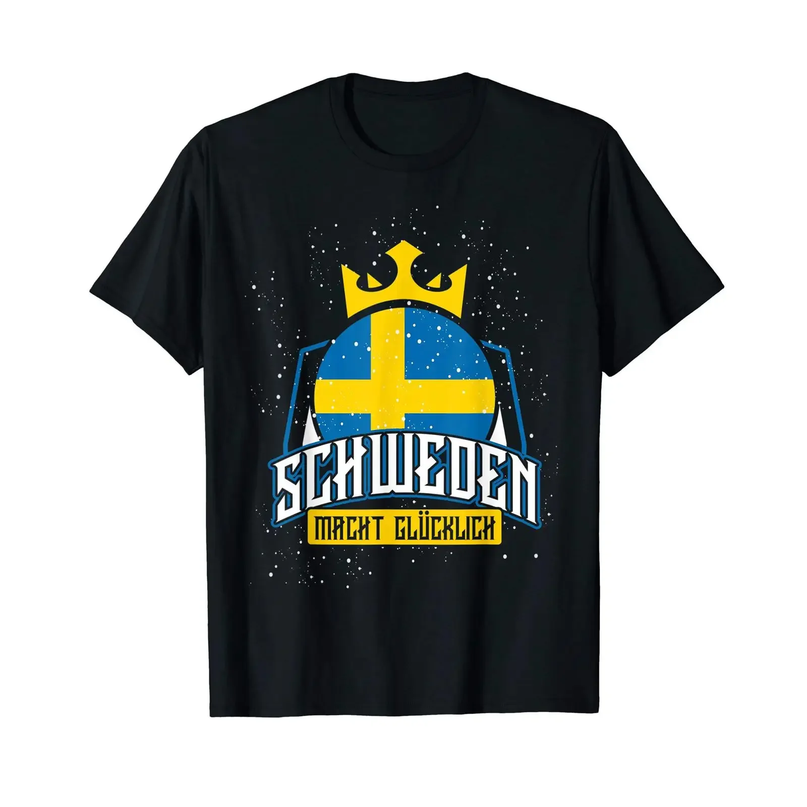 Swedish Flag King Scandinavia Sweden T Shirt vintage Washed Versatile Unisex homme designer clothes Top For Everyday Wear Soft