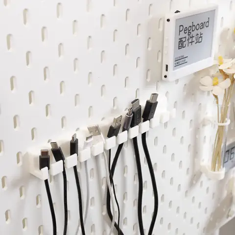 Skadis 페그보드용 충전 케이블, 3D 인쇄 액세서리, 11 케이블 거치대