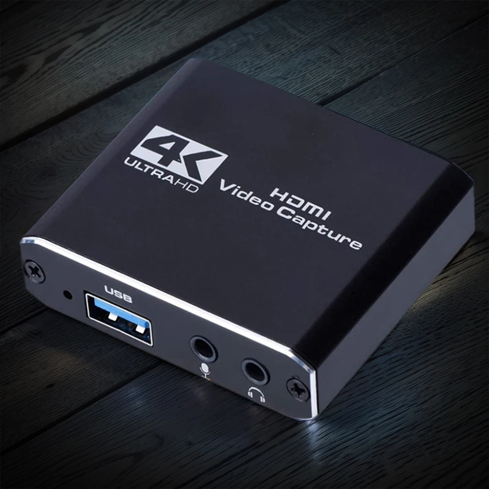 4K HDMI-Compatible Video Capture Card 1080P 60Hz USB3.0 High-Definition Game Capture Device 60FPS for PC Game Live Streaming