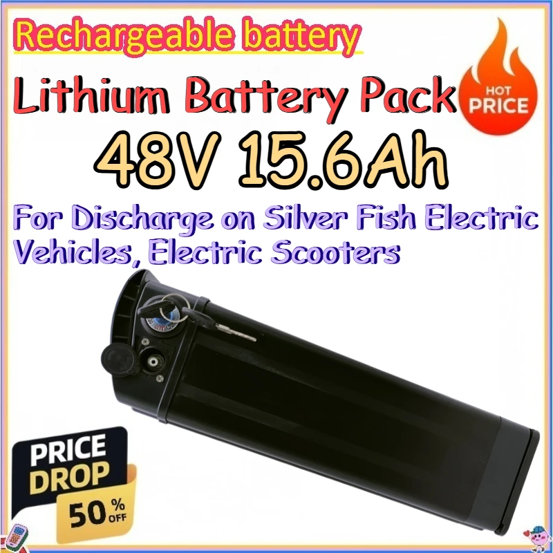 

48V 15.6Ah Lithium Battery Pack for Discharge on Silver Fish Electric Vehicles, Electric Scooters Long - Lasting Battery