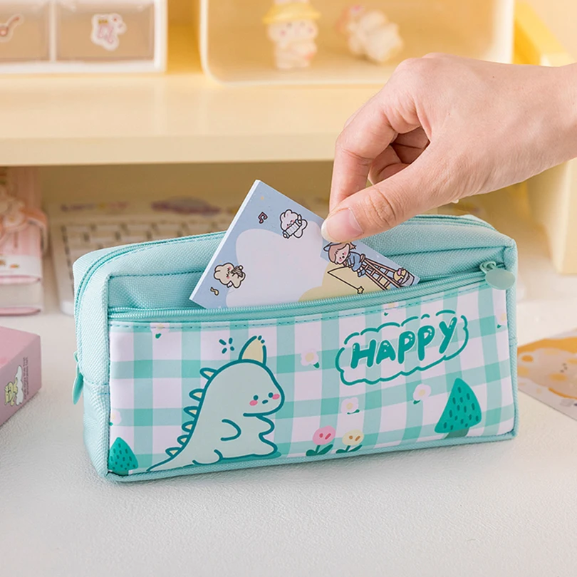 Cute Animals Pencil Case School Supplies Pencil Box Estuches Escolares Large Capacity Pencilcase Kawaii Stationery Pencil Pouch