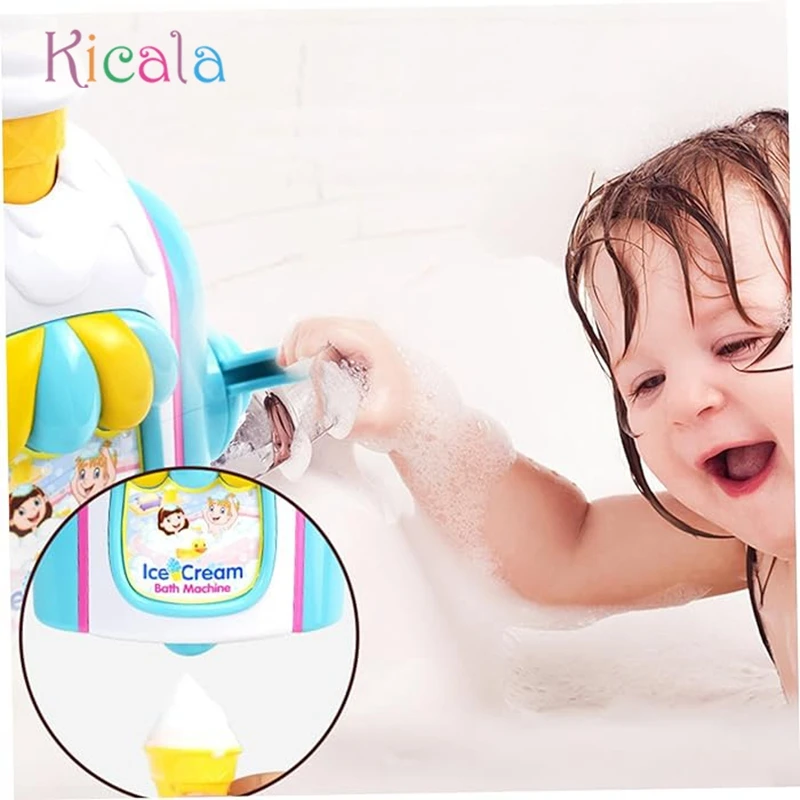 DIY Delicate Rich Foam Bubble Maker For Bathing Children Gift Bathtub Toy Children Water Play Kids Bubble Machine