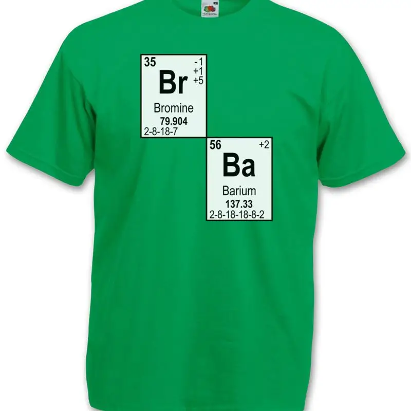 BR BA I LOGO T shirt Breaking Walter Heisenberg Meth Chemistry Mr White Bad