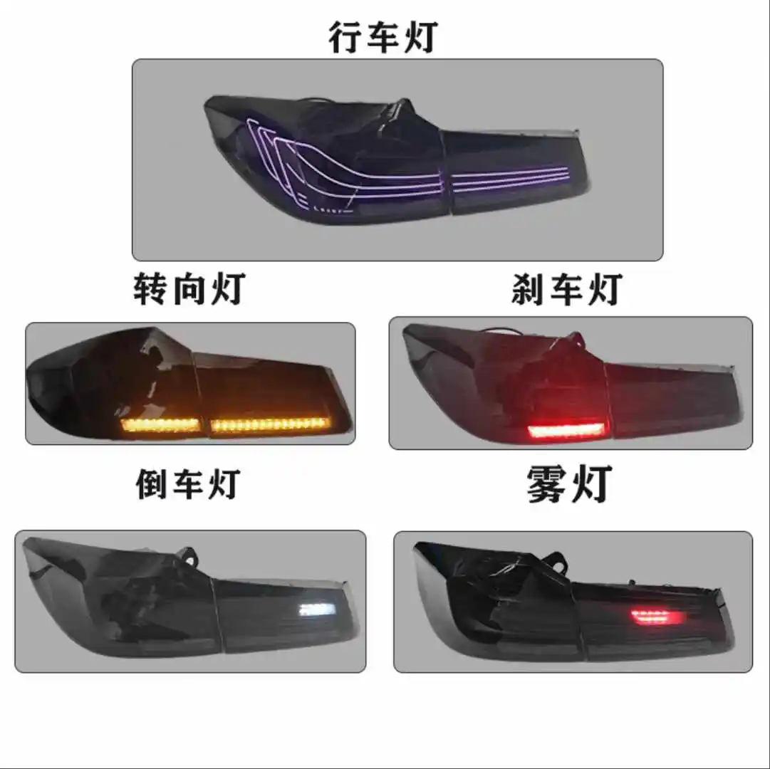 Tail Light Retrofit Upgrade Taillights for BMW 5 G30 G38 Modified M4 CSL Red Black Brake Turn Signal 2018-2023 LED Taillight