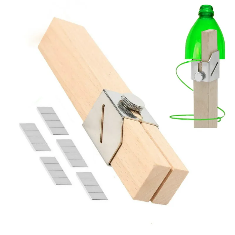 Portable DIY Plastic Bottle Cutter W/ Spare Blade Outdoor Household Bottles Rope Tools Craft Bottle Rope Cutter Creative Tool