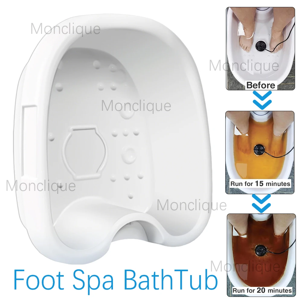 

Only Foot Bath Basin for Detox Ion Foot Bath Machine Vibration Massage Care Deep Cleansing Relaxed Foot Muscles Family Spa Basin
