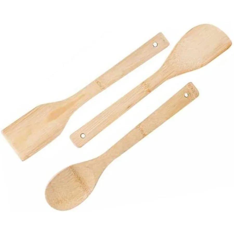 

Wooden/Bamboo Kitchen Utensils Set and Kitchen Gadgets Kitchen s Cng Utensils Spatulas Spoons and Crepe Spreader 3pc Set-Spoon