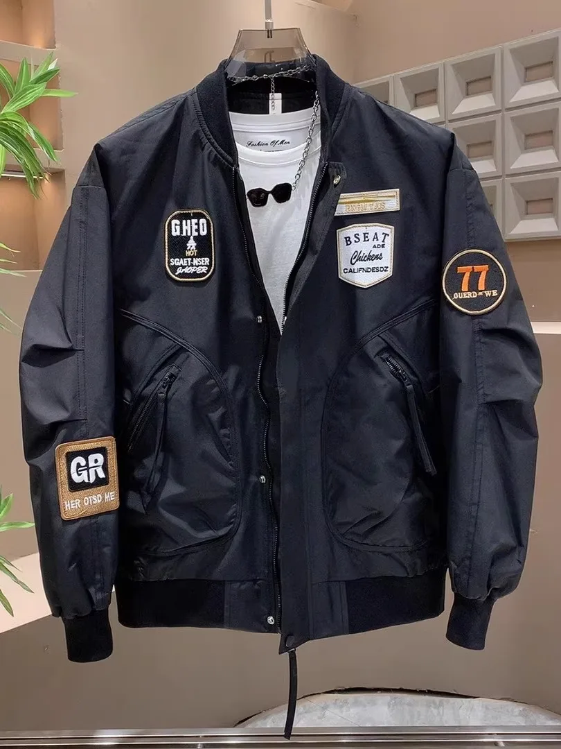 

Мужская модная куртка-пилот Sli American Trendy: Новинка 2025 года, высококачественная стильная верхняя одежда для весны и осени