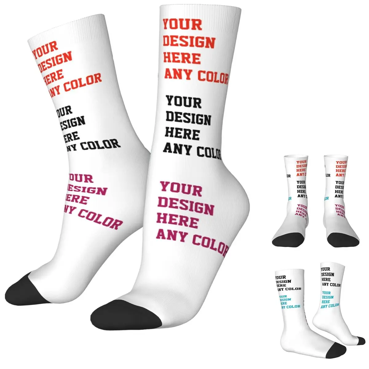 Customized Logo Socks Funny Stockings Adults Men High Quality Climbing Socks Autumn Design Anti Bacterial Socks