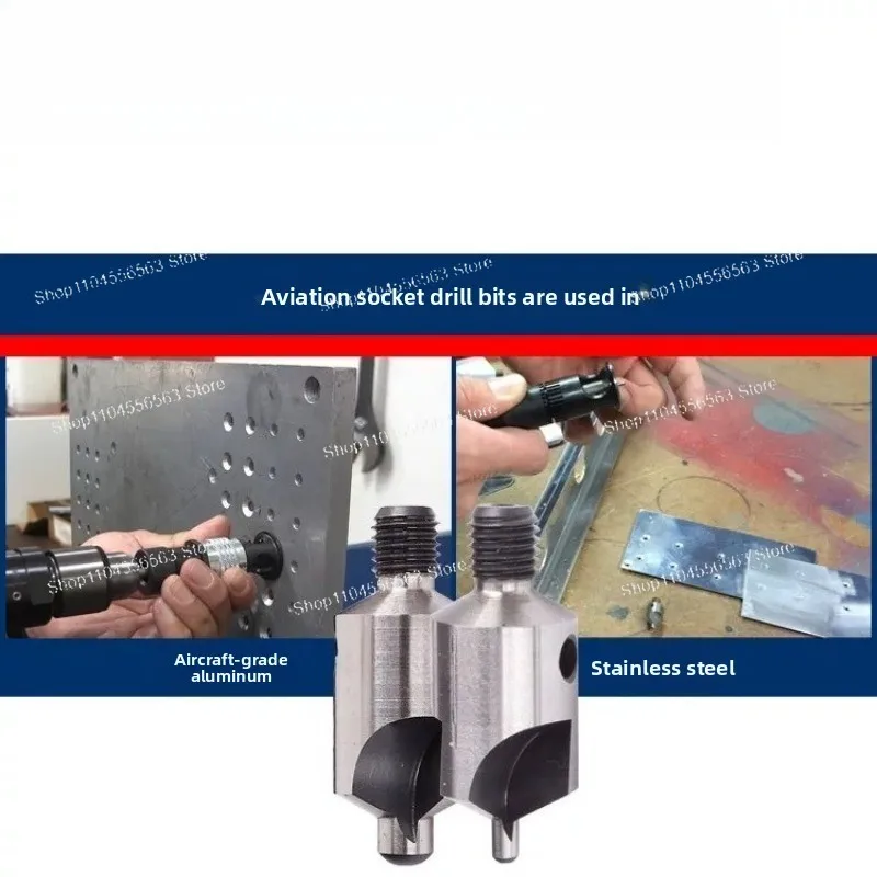 Countersink drill 90/120 degree sink drill bit Aircraft thread shank limiter chamfer drill
