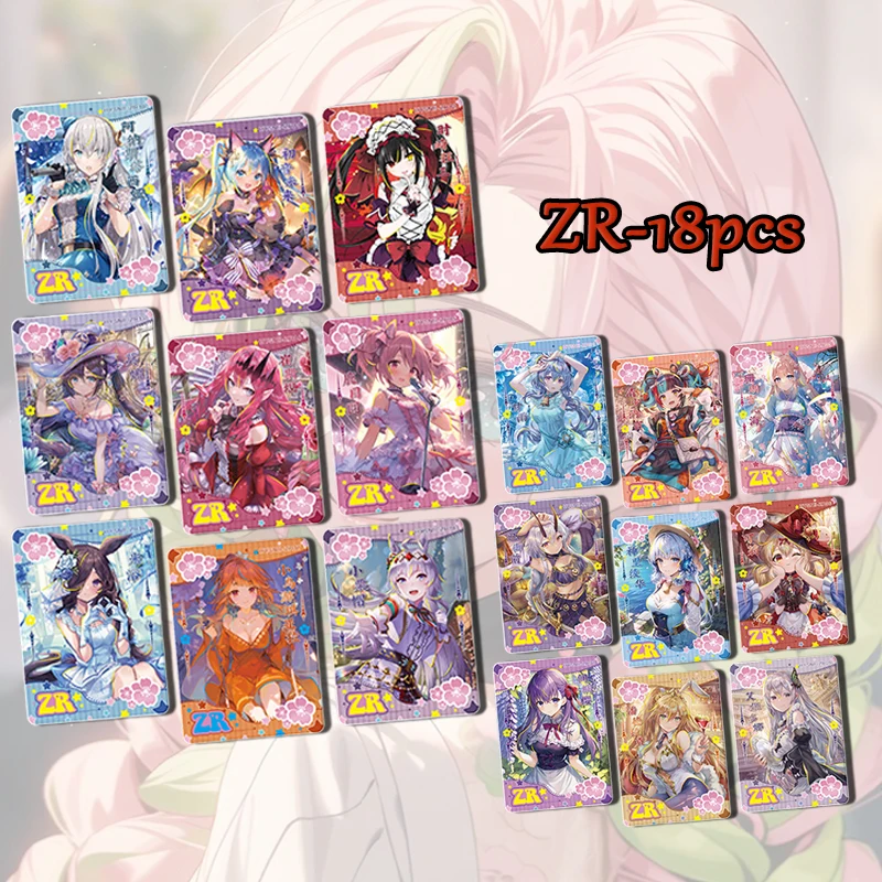 New Goddess Story Flower Girl Ssr Zr Sp Card Hatsune Miku Ganyu Tokisaki Kurumi Mona Acg Boy Toy Collection Birthday