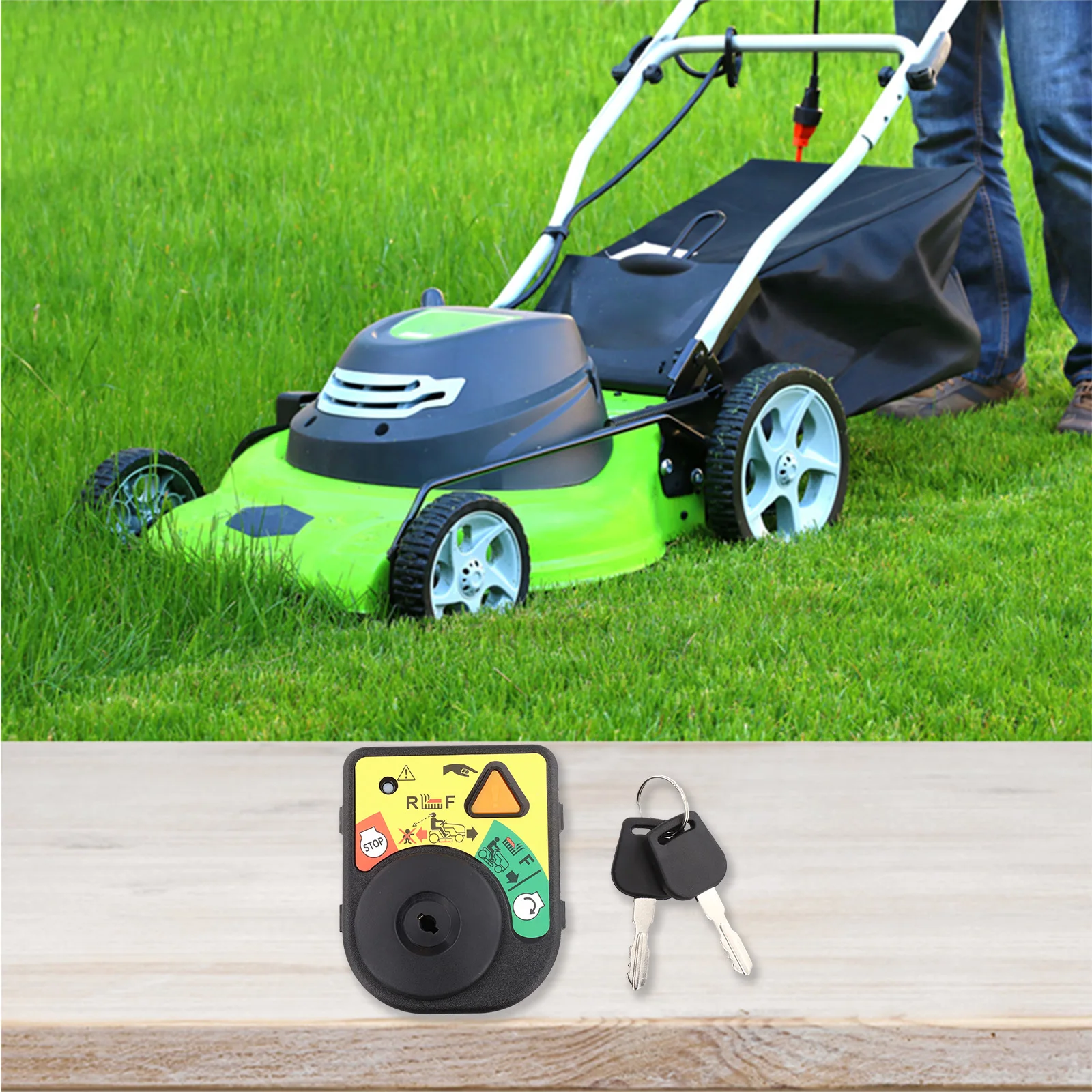 

Запасной модуль зажигания с 2 ключами для LT1042 LT1045 92506119C 72504227, подходит для садовых и газонных машин