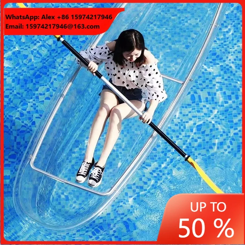 11ft Crystal Clear PC Fishing Kayak For Resort Wholesale