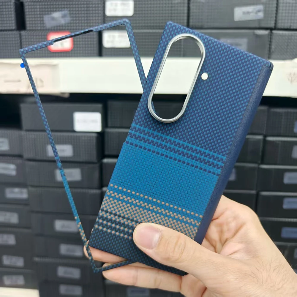 

Чехол Magsafe для Samsung Galaxy Z Fold 7, магнитный чехол из настоящего арамидного волокна с шарниром для телефона, чехол из углеродного волокна для Galaxy Z Fold 7, чехол