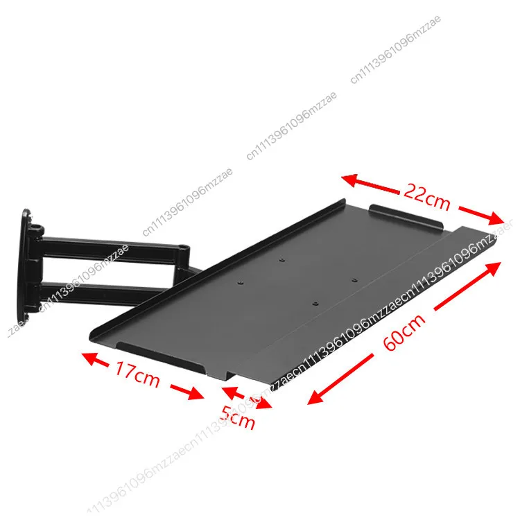 Racing Emulator Aluminum Bracket Special Plate Wall-mounted Telescopic Adjustment Handle Wireless Mouse Rotating Keyboard Holder