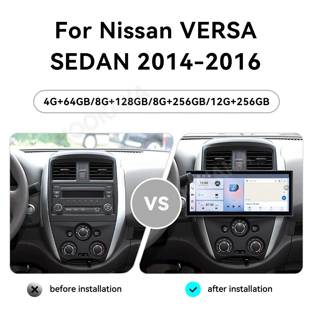 Android 15 Radio 15.8 INCH For Nissan VERSA SEDAN 2014~2016 Carplay Multimedia Player Navigation Car Stereo Receiver Head Unit