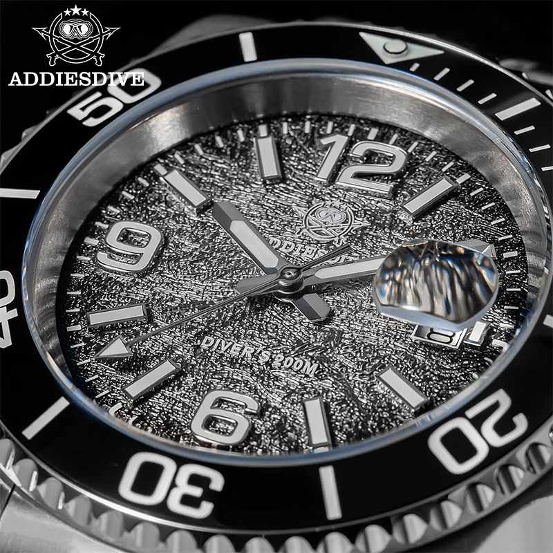 ADDIESDIVE 41mm 남성 다이빙 시계 AD2513 20Bar 방수 BGW9 슈퍼 루미너스 남성용 쿼츠 시계