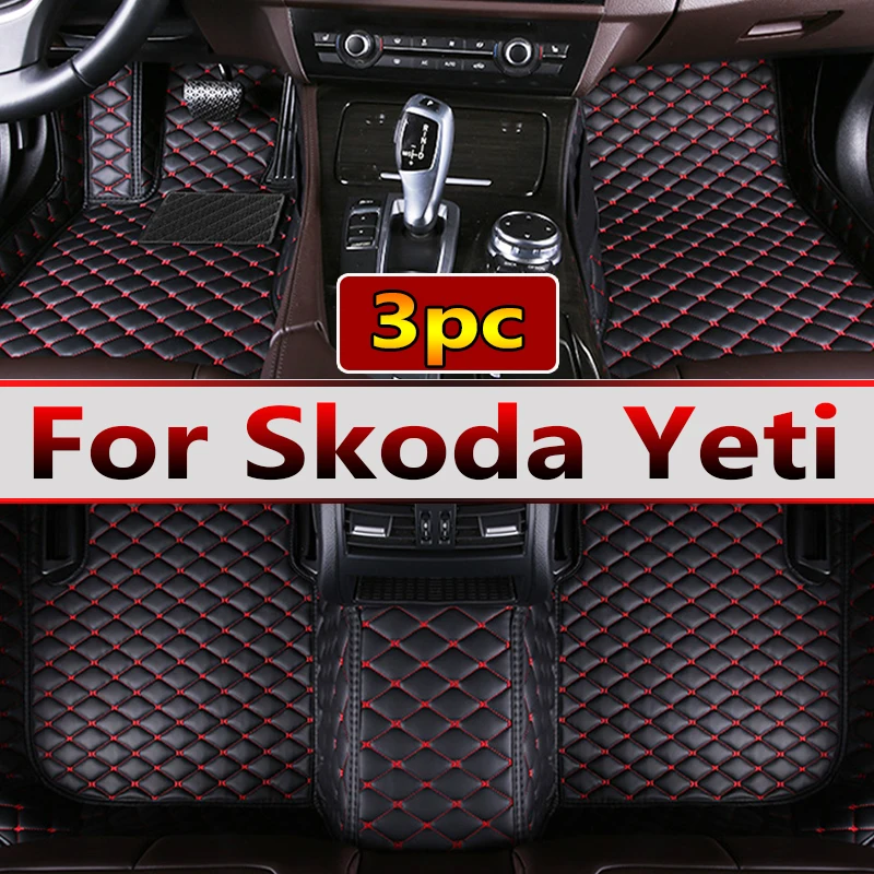 

Автомобильные коврики для Skoda Yeti 5L 2010 ~ 2017, кожаный напольный коврик, автомобильные коврики, коврики против грязи, коврик, автомобильные аксессуары, детали интерьера 2011 2012