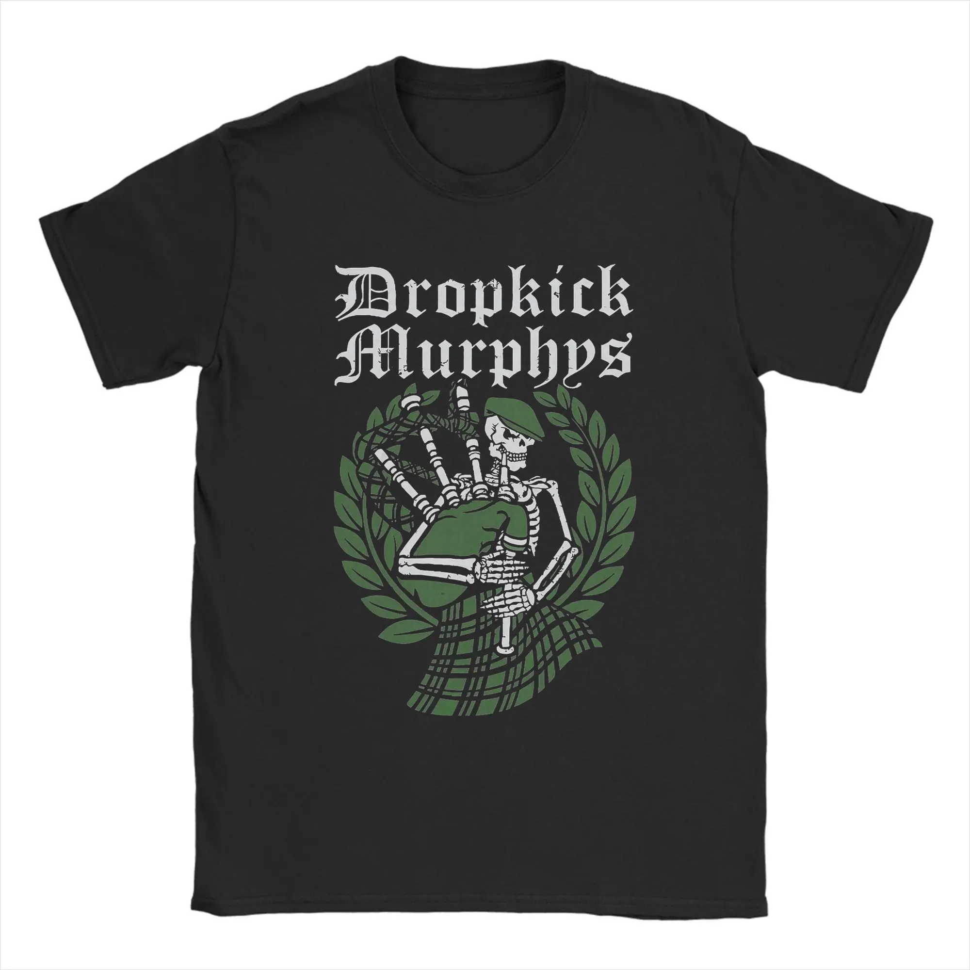 Dropkick Band Music Murphys Men's T Shirts American Rock Vintage Tee Shirt Short Sleeve T-Shirt 100% Cotton Plus Size Clothing