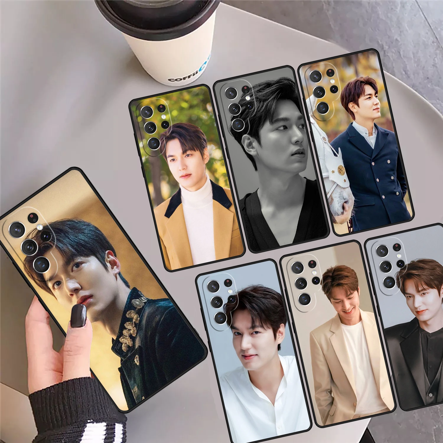 Korean Lee Min ho Phone Case Cover Coque For Samsung Galaxy S24 Ultra 23 S22 Plus S21 FE S20 S8 S9 S10 Note 10 Pro Note 20 Ultra