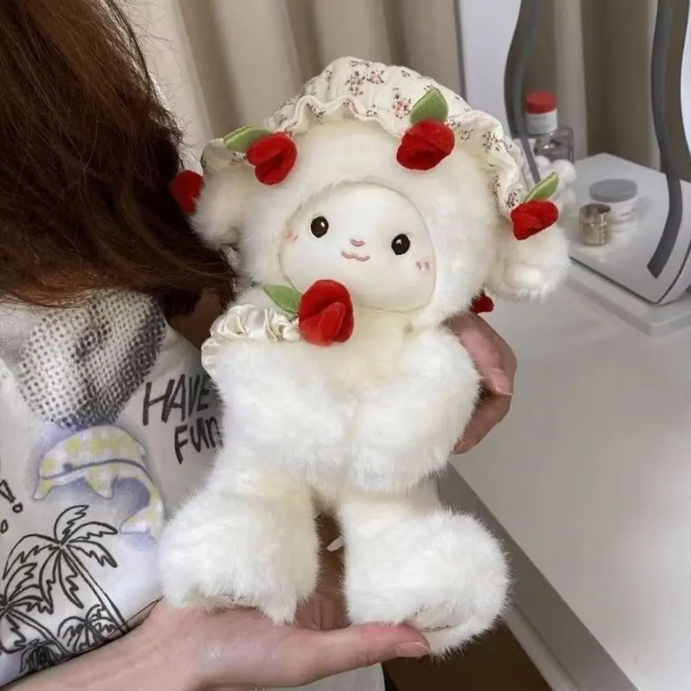 Slaapkussen Cartoon Schapen Pluche Pop Pluizig Zacht Lam Knuffel Kawaii Simulatie Dier Pluizige Pop Kerst Speelgoed