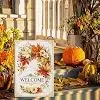 Garden Flag 12x18 Inch Fall Autumn Welcome Maple Leaf Outdoor Flag Double Sided Seasonal Yard Decoration Polyester jjp