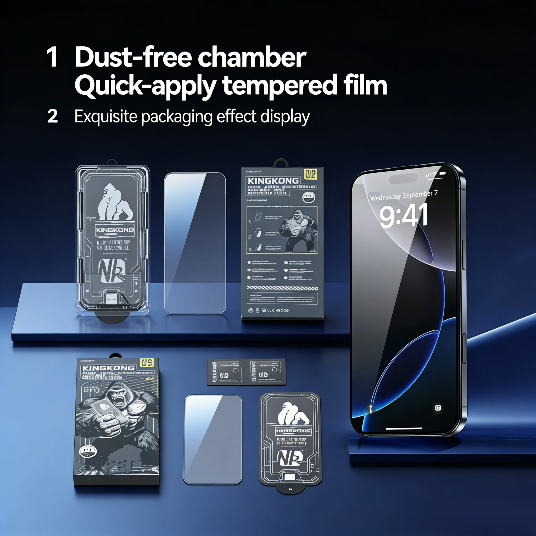 

3PCS Auto-Dust Removal Kit Dust Free Installation Screen Protector For Realme P1 P3 GT 3 Note 70T 5G Phone Tempered Glass Film