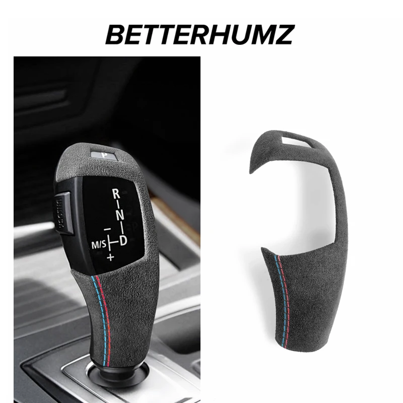 

Suitable for BMW E60 X5 E70 X6 E71 series 5, wrapped in Alcantara material for the car's internal shift knob, with protective co