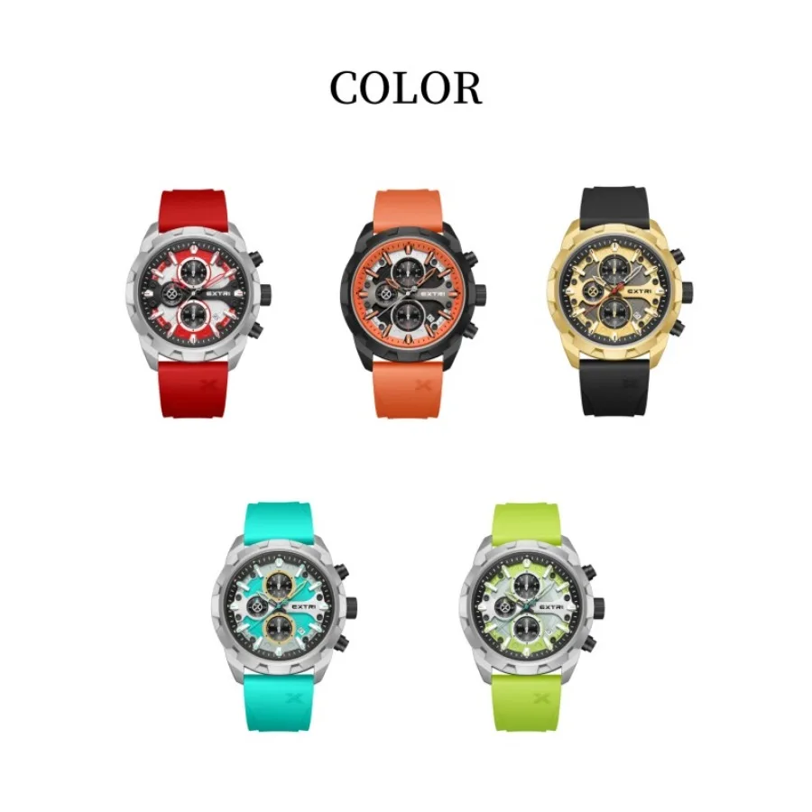 EXTRI Personalized Alloy Case Cross border Hot Selling Waterproof Men's Quartz Watch Student Party High Beauty Watch