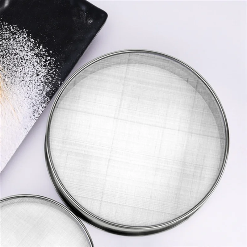

Flour Sifter-For Baking-Stainless Steel 6 Inch Round Design Mini Fine Mesh For Sifters Sieve