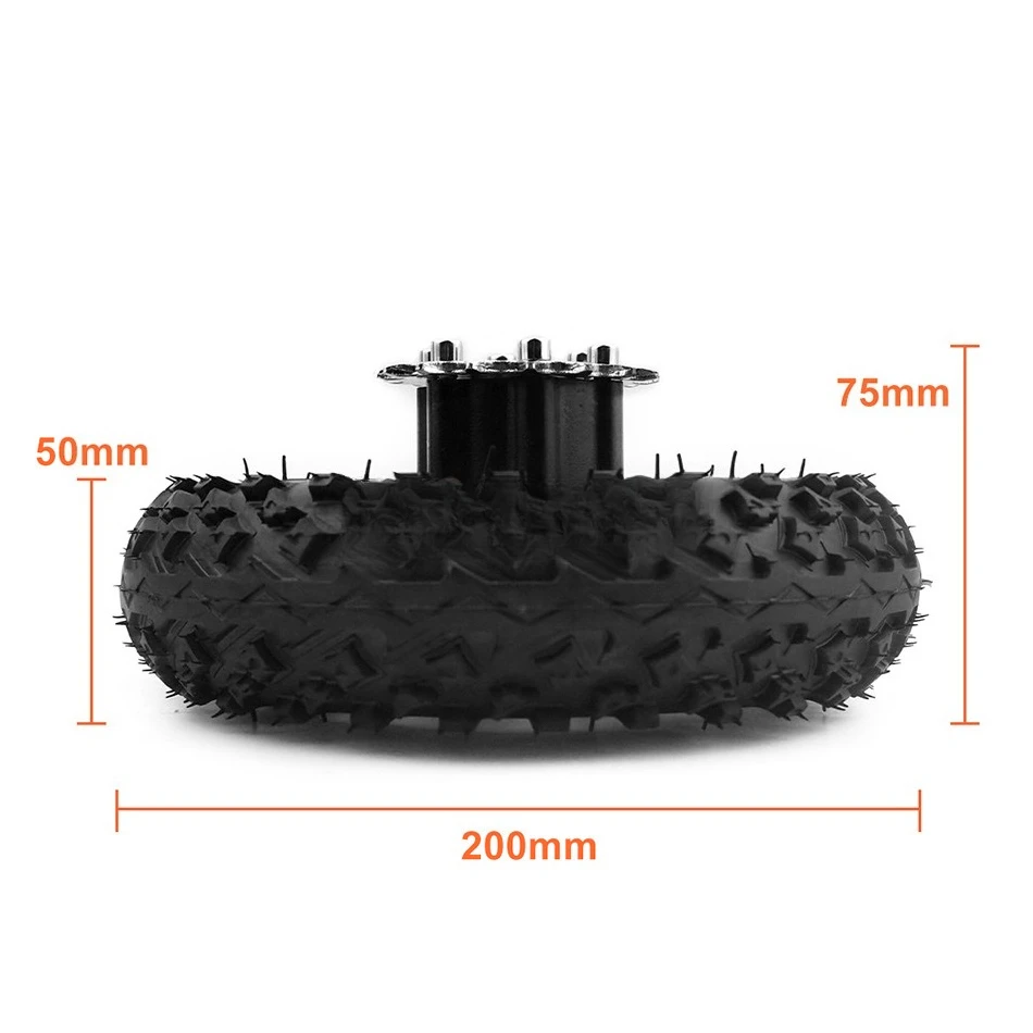 Powerful 500W Dual Drive Cart Conversion Kit with 8 Inch Wheels, 200Kg Capacity Electric Pull Barrow Trolley Easy Carry