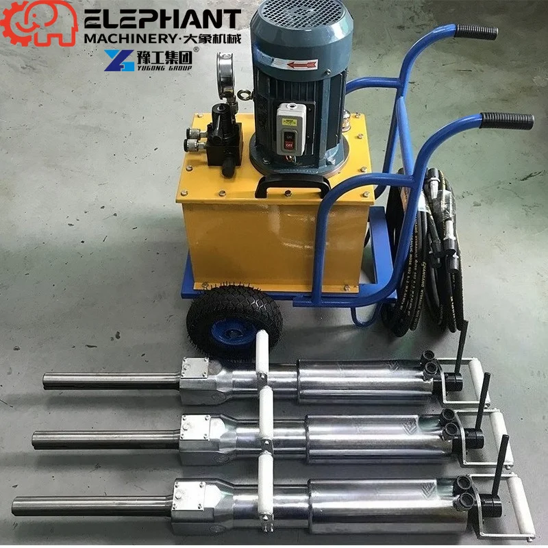 Super Wedge Hard Rock Splitter High Efficiency Hydraulic Stone Splitting Machinery