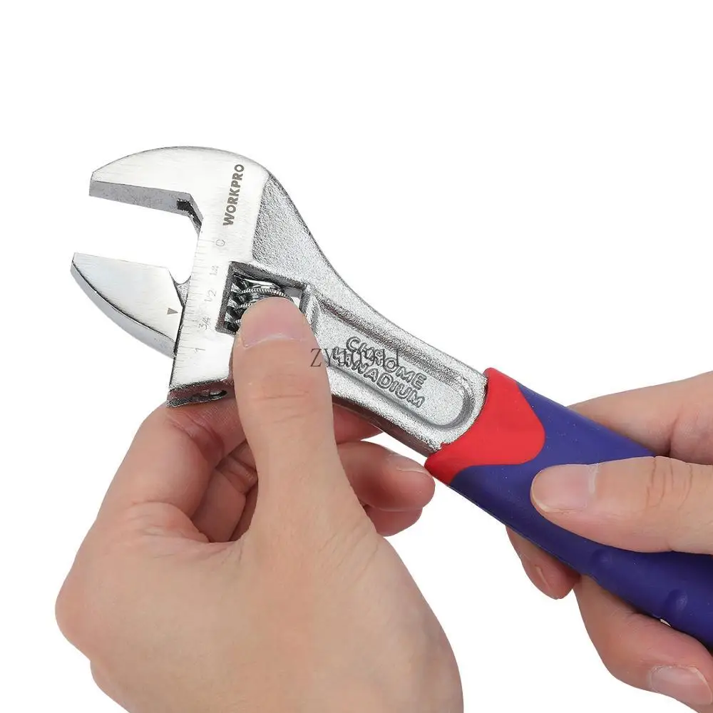 : 3PC Chrome Vanadium ชุดประแจแบบยืดหยุ่น 6 "8" 10 "Wide Jaws ประแจปรับเหล็ก Spanner ชุดซ่อมเครื่องมือเกียร์