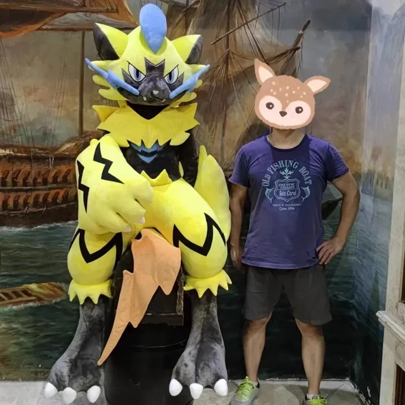 190 CM Super Grande Formato Pokémon Zeraora Peluche Bambola Peluche Accogliente Bambola Morbida Regalo Di Compleanno Per Bambini Giocattoli di Animazione Del Fumetto