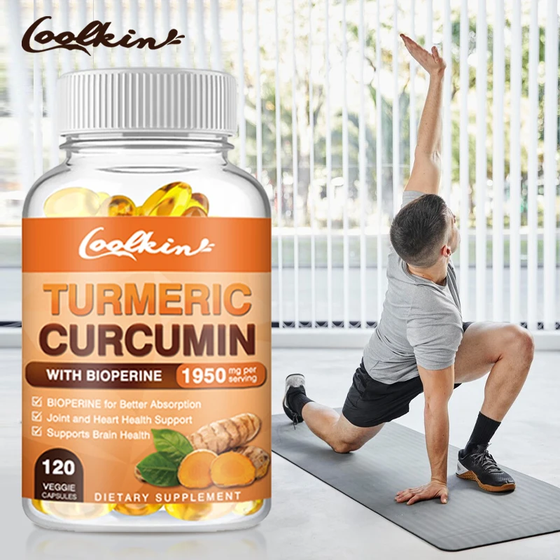 Curcumina de cúrcuma: soporte natural para las articulaciones, salud del corazón, potente antioxidante, salud digestiva, soporte del sistema inmunológico