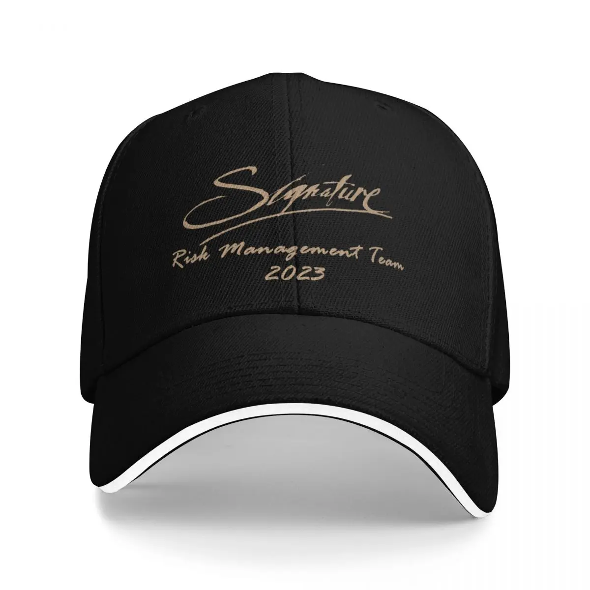 

Signature Bank Risk Management Baseball Cap Hat Man For The Sun birthday beach hat Sunscreen Caps For Men Women's