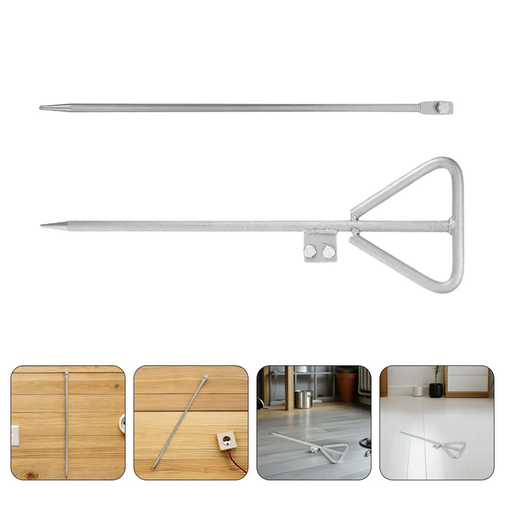 2pcs Galvanized Grounding Rod Heavy Duty Outdoor Electrical System For Electric Fence Antenna Generator Earthing Iron Post