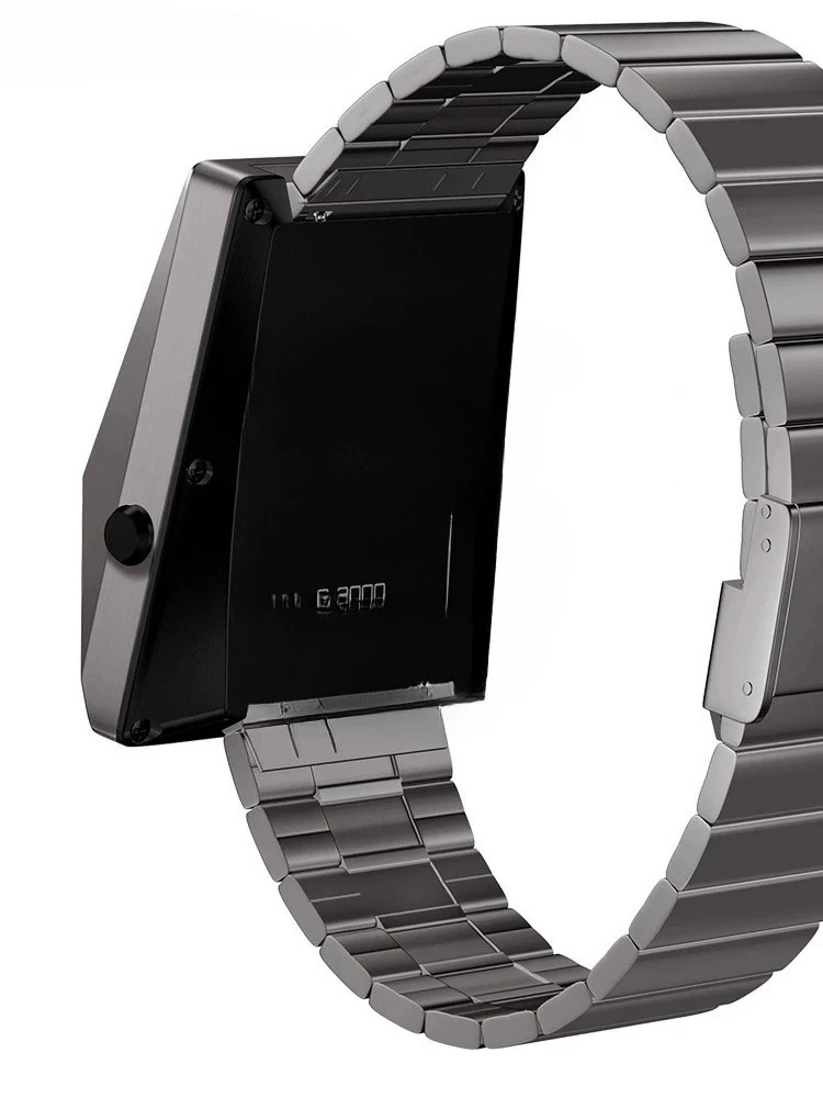 ساعة سائق بحزام فولاذي ساعة إلكترونية ريترو فيوتشر نفس الأشياء الجيدة S3000 #3