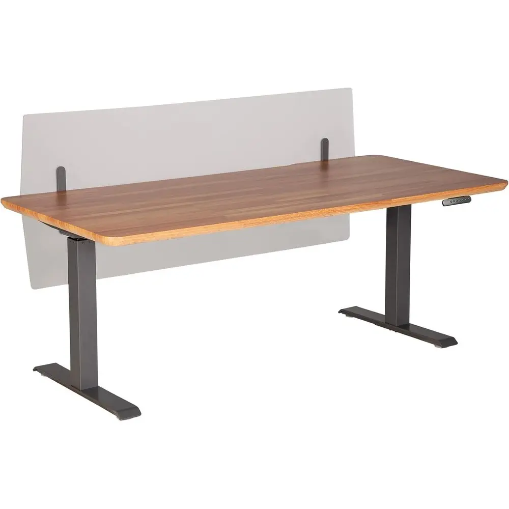 

Desk-mounted Acrylic Privacy Panel, 72 Long, Easy Clamp-on, No Tools Needed, Durable Frosted Finish